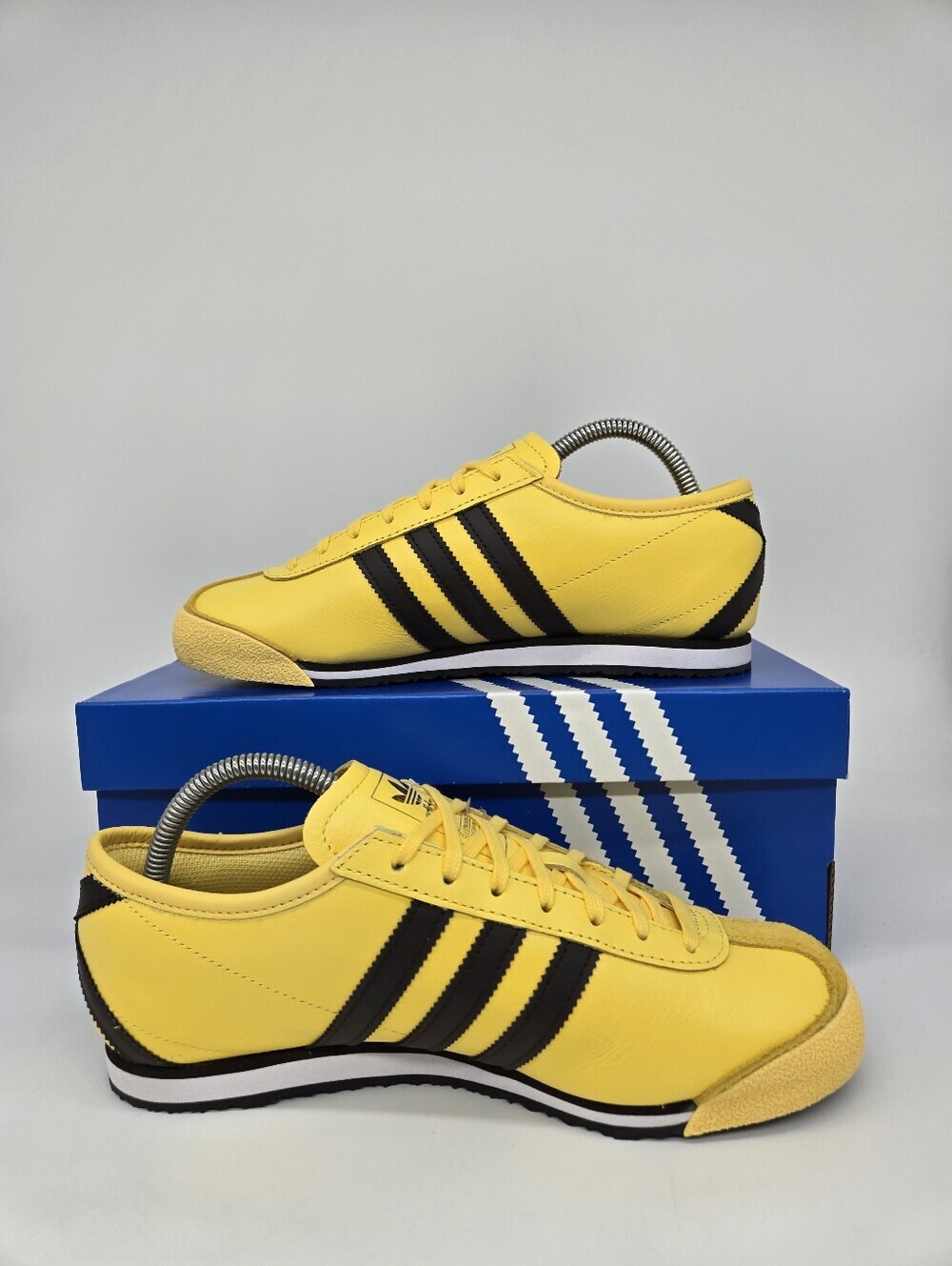 adidas Women's Italia 70s JQ9071 Spring Yellow Dark Brown Shoes Size 9 - Picture 4 of 8